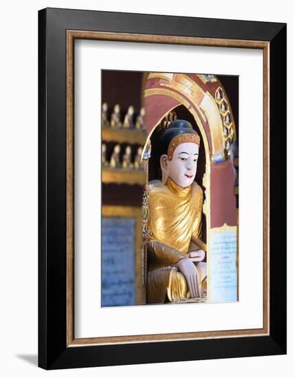 South East Asia, Myanmar, Monywa, Thanboddhay Paya Temple, Buddha Statues-Christian Kober-Framed Photographic Print