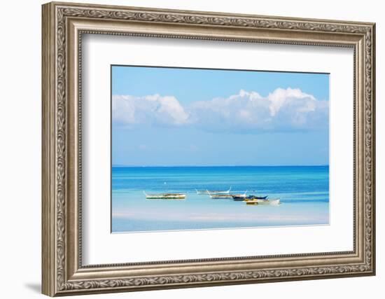 South East Asia, Philippines, the Visayas, Cebu, Bantayan Island, Paradise Beach-Christian Kober-Framed Photographic Print