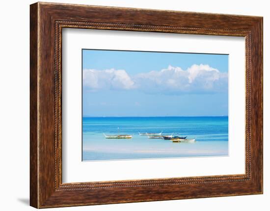 South East Asia, Philippines, the Visayas, Cebu, Bantayan Island, Paradise Beach-Christian Kober-Framed Photographic Print