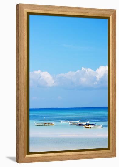 South East Asia, Philippines, the Visayas, Cebu, Bantayan Island, Paradise Beach-Christian Kober-Framed Premier Image Canvas