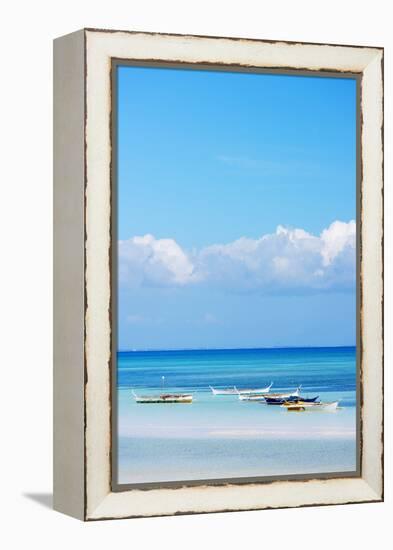 South East Asia, Philippines, the Visayas, Cebu, Bantayan Island, Paradise Beach-Christian Kober-Framed Premier Image Canvas