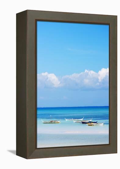 South East Asia, Philippines, the Visayas, Cebu, Bantayan Island, Paradise Beach-Christian Kober-Framed Premier Image Canvas