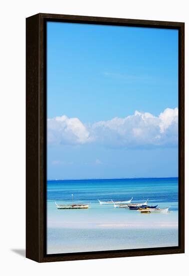 South East Asia, Philippines, the Visayas, Cebu, Bantayan Island, Paradise Beach-Christian Kober-Framed Premier Image Canvas