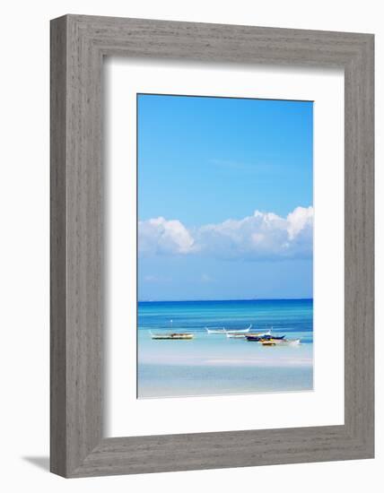 South East Asia, Philippines, the Visayas, Cebu, Bantayan Island, Paradise Beach-Christian Kober-Framed Photographic Print