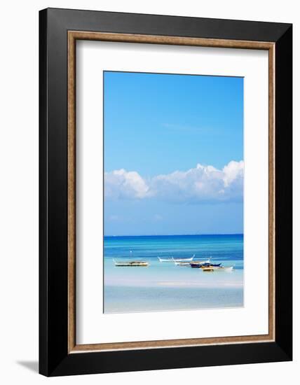 South East Asia, Philippines, the Visayas, Cebu, Bantayan Island, Paradise Beach-Christian Kober-Framed Photographic Print