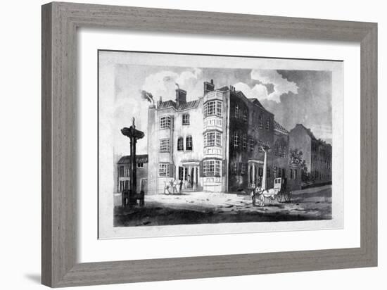 South-east view of Horns Tavern, Kennington, Lambeth, London, c1790-Anon-Framed Giclee Print