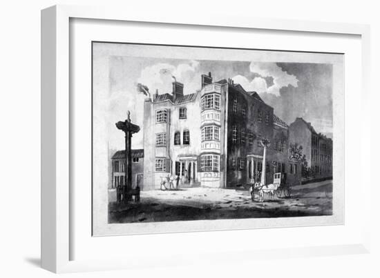 South-east view of Horns Tavern, Kennington, Lambeth, London, c1790-Anon-Framed Giclee Print