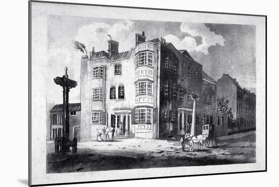 South-east view of Horns Tavern, Kennington, Lambeth, London, c1790-Anon-Mounted Giclee Print