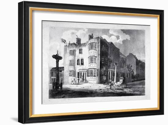 South-east view of Horns Tavern, Kennington, Lambeth, London, c1790-Anon-Framed Giclee Print