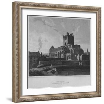 'South East View of Jedburgh Abbey. Roxburghshire', 1814-John Greig-Framed Giclee Print