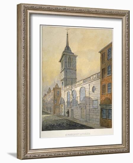 South-East View of the Church of St Margaret Lothbury, City of London, 1815-William Pearson-Framed Giclee Print