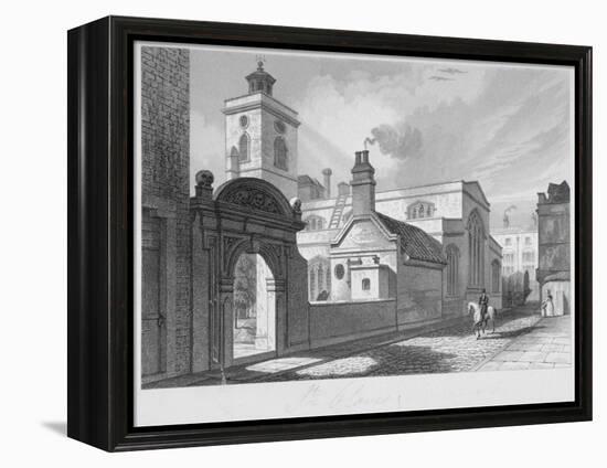 South-East View of the Church of St Olave, Hart Street, City of London, 1837-John Le Keux-Framed Premier Image Canvas