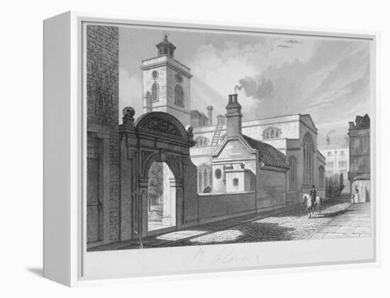 South-East View of the Church of St Olave, Hart Street, City of London, 1837-John Le Keux-Framed Premier Image Canvas