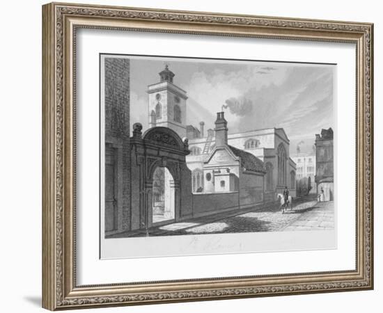 South-East View of the Church of St Olave, Hart Street, City of London, 1837-John Le Keux-Framed Giclee Print