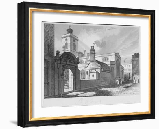 South-East View of the Church of St Olave, Hart Street, City of London, 1837-John Le Keux-Framed Giclee Print