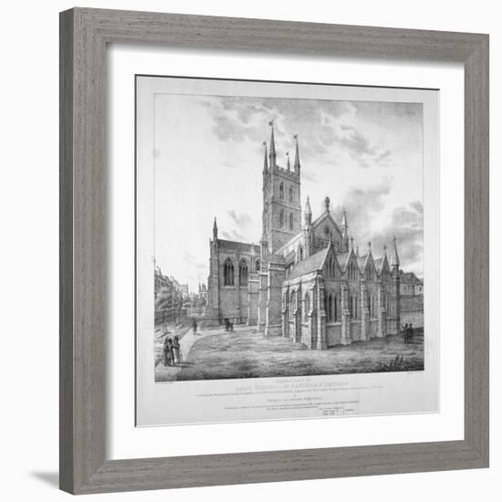 South-East View of the Lady Chapel of St Saviour's Church, as it Will Appear When Restored, C1835-J Harris-Framed Giclee Print
