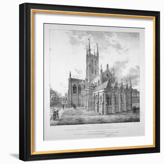 South-East View of the Lady Chapel of St Saviour's Church, as it Will Appear When Restored, C1835-J Harris-Framed Giclee Print