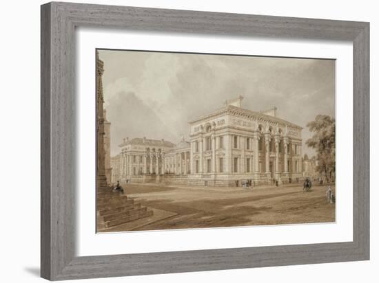 South East View of the Taylor Building and University Galleries (Watercolour with Bodycolour over G-Frederick Mackenzie-Framed Giclee Print