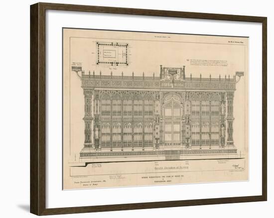 South Elevation of the Screen Surrounding the Tomb of King Henry Vii-null-Framed Giclee Print