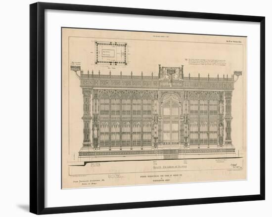 South Elevation of the Screen Surrounding the Tomb of King Henry Vii-null-Framed Giclee Print