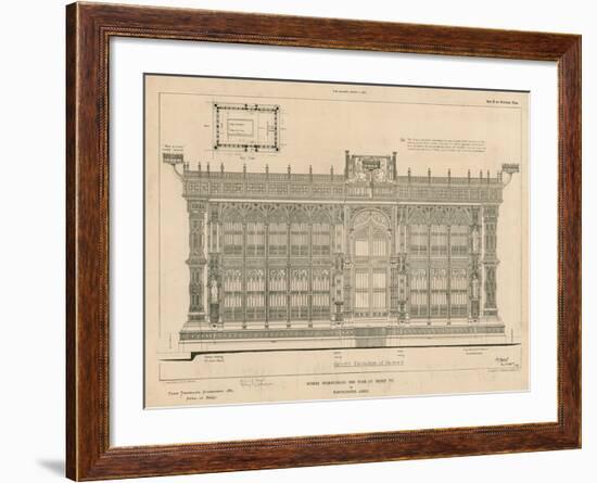 South Elevation of the Screen Surrounding the Tomb of King Henry Vii-null-Framed Giclee Print