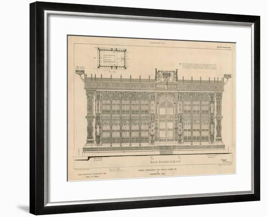 South Elevation of the Screen Surrounding the Tomb of King Henry Vii-null-Framed Giclee Print