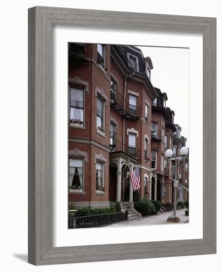 South End Bow Front Houses-Carol Highsmith-Framed Photo