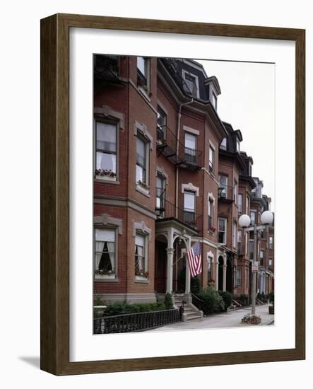 South End Bow Front Houses-Carol Highsmith-Framed Photo
