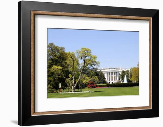 South Facade and South Lawn of the White House in Washington DC in Spring Colors-1photo-Framed Photographic Print