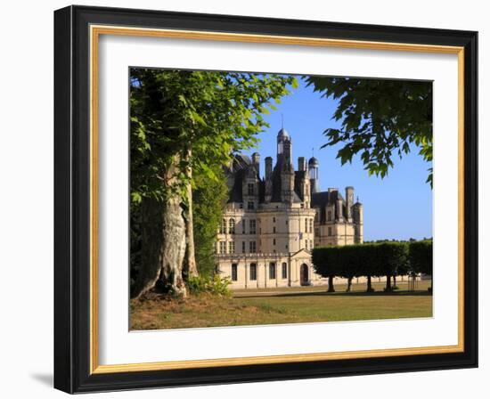 South Facade, Chateau De Chambord, Chambord, Loir Et Cher, Loire Valley, France-Dallas & John Heaton-Framed Photographic Print