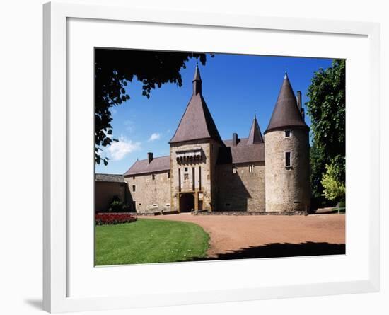 South Facade of Chateau De Corcelles, Corcelles-En-Beaujolais, Rhone-Alpes, France-null-Framed Giclee Print
