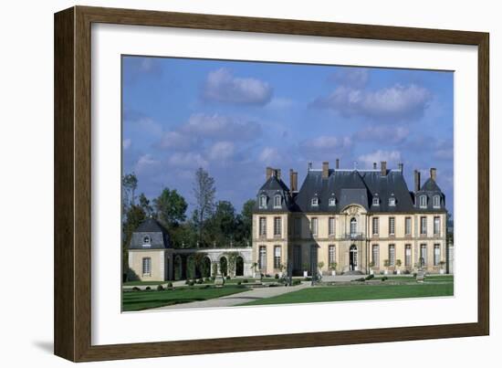 South Facade of Chateau De La Motte-Tilly-Francois Nicolas Lancret-Framed Giclee Print