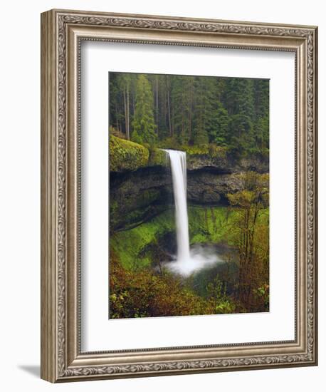 South Falls in Spring: Silver Falls State Park, Oregon, USA-Michel Hersen-Framed Photographic Print