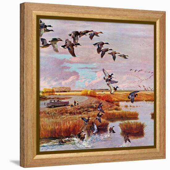 "South for the Winter", October 26, 1957-John Clymer-Framed Premier Image Canvas