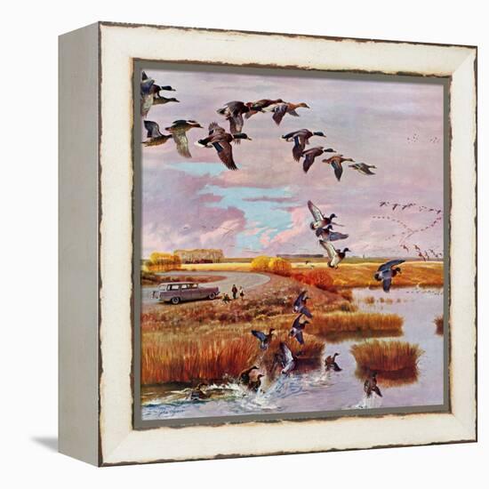 "South for the Winter", October 26, 1957-John Clymer-Framed Premier Image Canvas