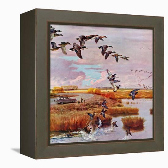 "South for the Winter", October 26, 1957-John Clymer-Framed Premier Image Canvas