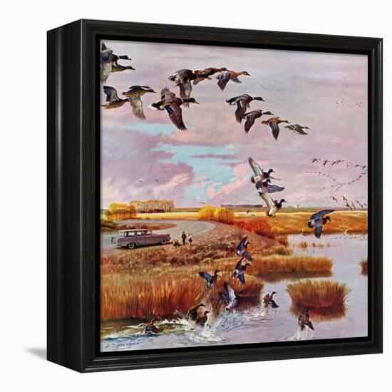 "South for the Winter", October 26, 1957-John Clymer-Framed Premier Image Canvas