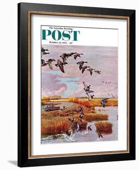 "South for the Winter" Saturday Evening Post Cover, October 26, 1957-John Clymer-Framed Giclee Print