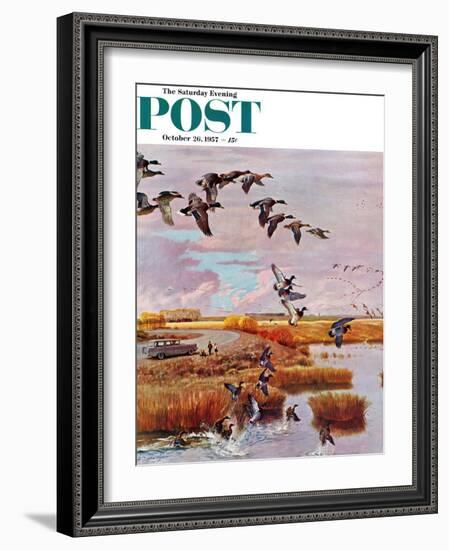 "South for the Winter" Saturday Evening Post Cover, October 26, 1957-John Clymer-Framed Giclee Print