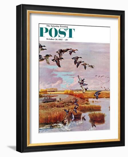 "South for the Winter" Saturday Evening Post Cover, October 26, 1957-John Clymer-Framed Giclee Print