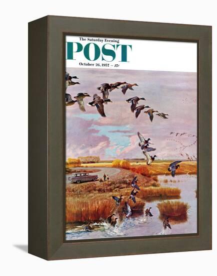 "South for the Winter" Saturday Evening Post Cover, October 26, 1957-John Clymer-Framed Premier Image Canvas