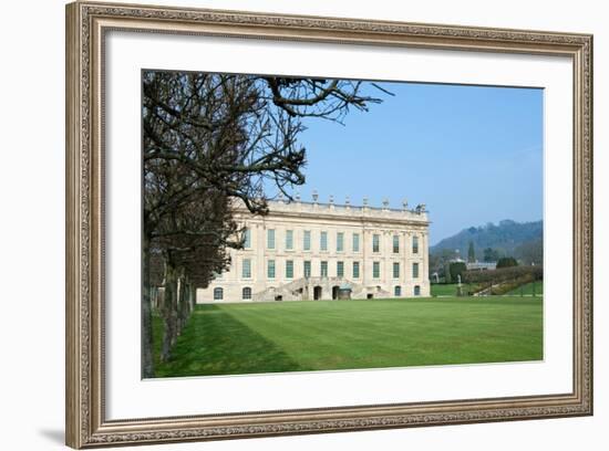 South Front, Chatsworth House, Derbyshire-null-Framed Photographic Print