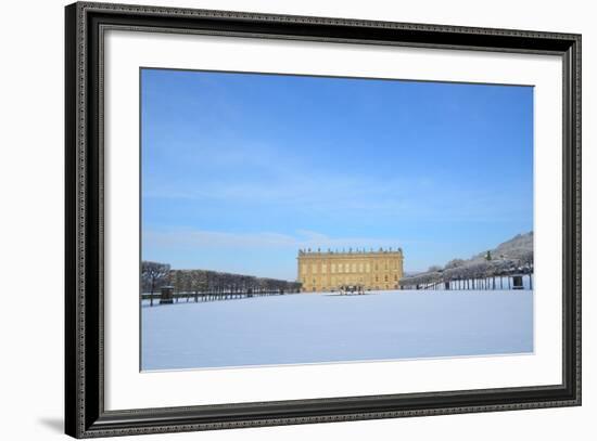 South Front, Chatsworth House, Derbyshire-null-Framed Photographic Print