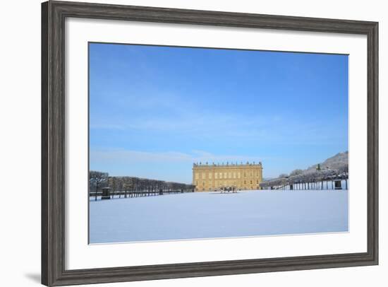 South Front, Chatsworth House, Derbyshire-null-Framed Photographic Print