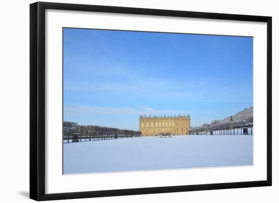 South Front, Chatsworth House, Derbyshire-null-Framed Photographic Print