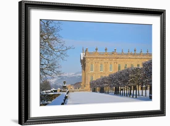 South Front, Chatsworth House, Derbyshire-null-Framed Photographic Print