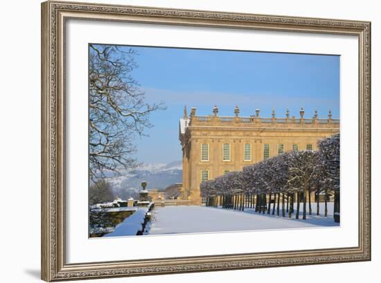 South Front, Chatsworth House, Derbyshire-null-Framed Photographic Print