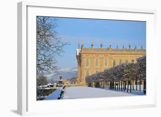 South Front, Chatsworth House, Derbyshire-null-Framed Photographic Print