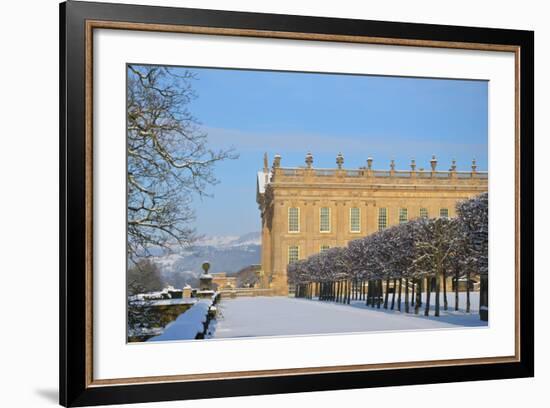 South Front, Chatsworth House, Derbyshire-null-Framed Photographic Print