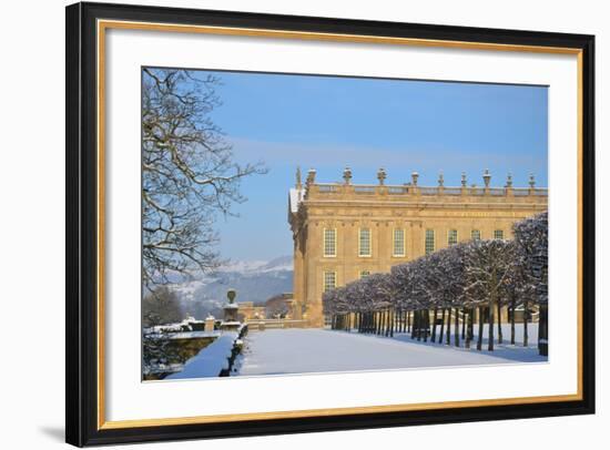 South Front, Chatsworth House, Derbyshire-null-Framed Photographic Print